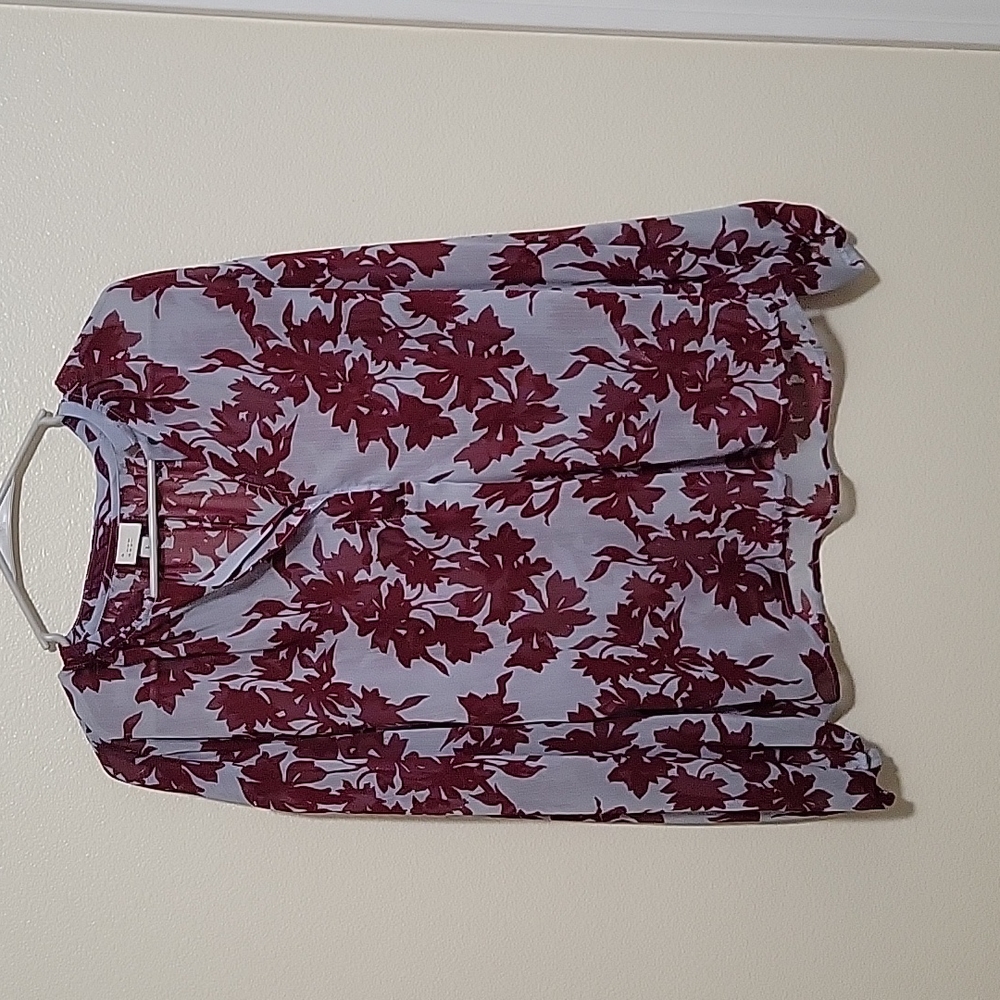 A New Day floral shear blouse, size L